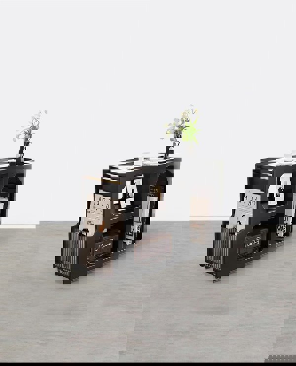 Weilai Concept Thaddeus Trolley Style Side Table, Wood