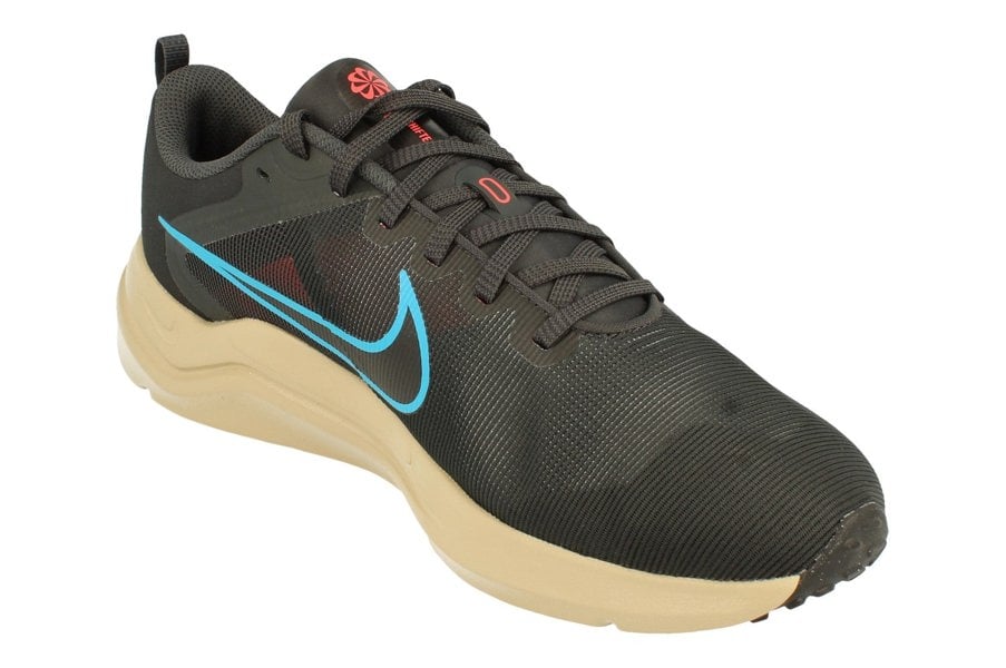 Nike Downshifter 12 Mens Dd9293  008 - Dark Smoke Grey Laser Blue Khaki 008 - Photo 3