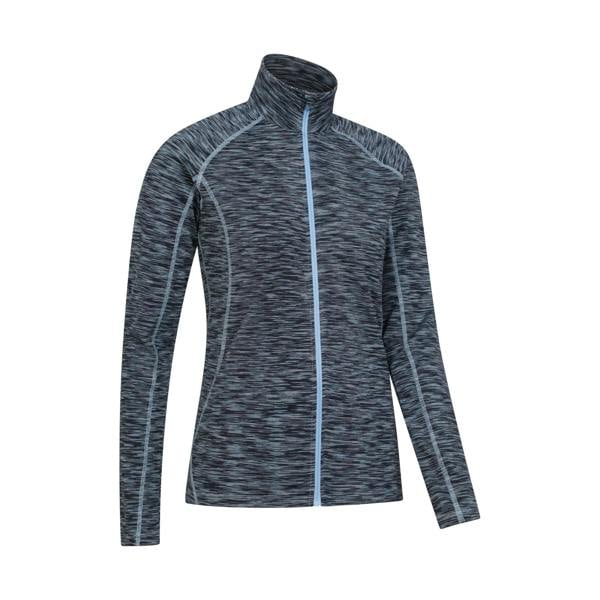 Mountain Warehouse Womens/Ladies Bend & Stretch Full Zip Midlayer - Dark Blue - 