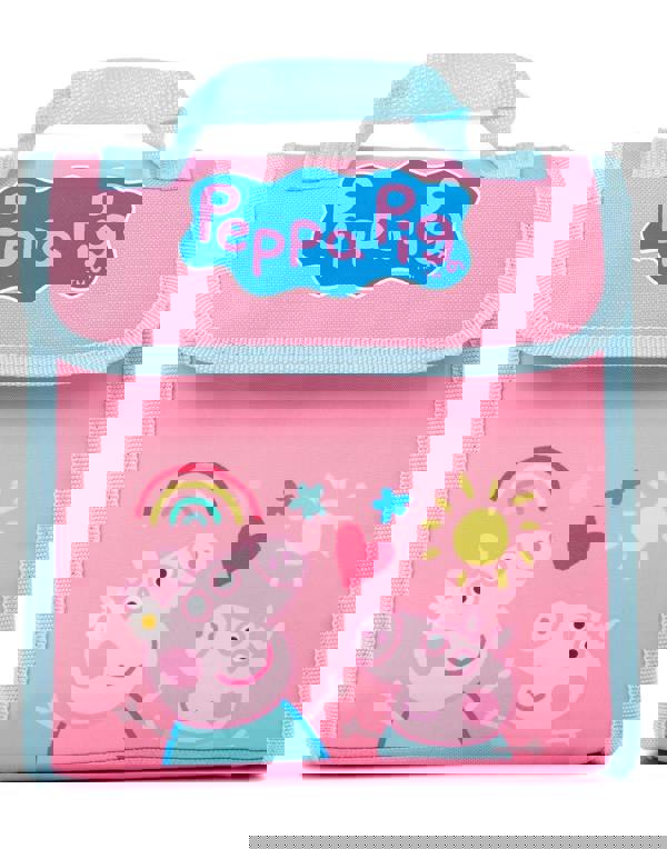 Peppa Pig Girls Pink Character 4 Piece Backpack Set (One Size)