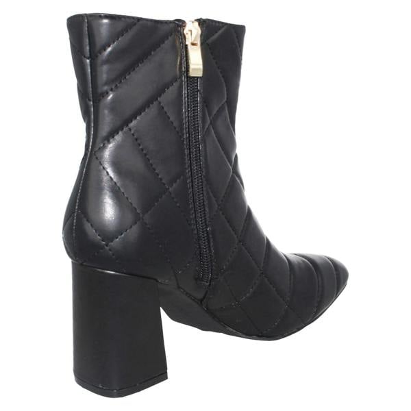 Spot On Ladies Spot On Block Heel Ankle Boots