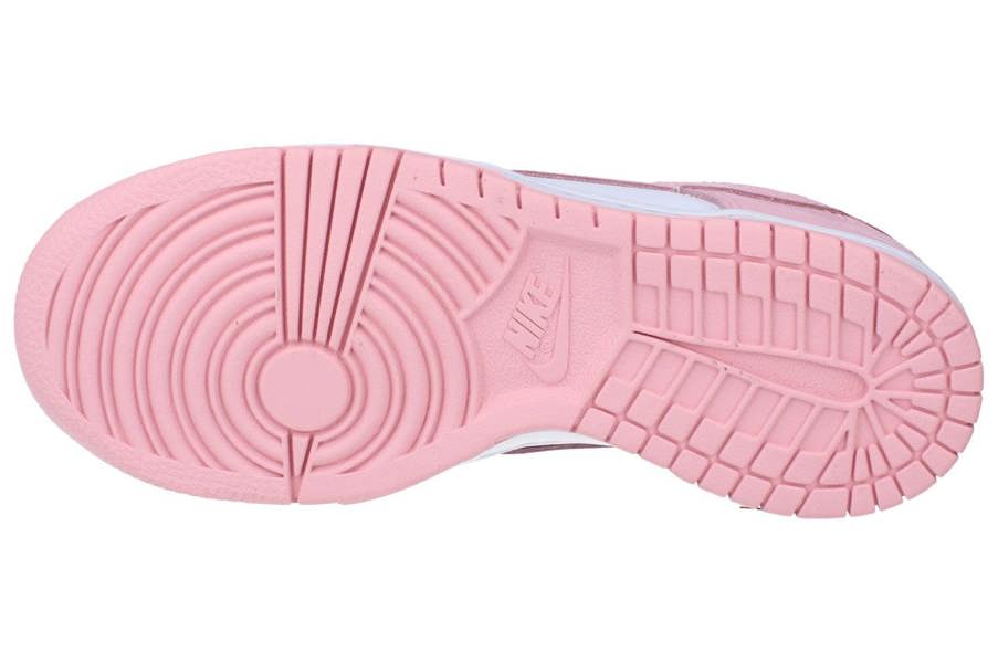 Nike Dunk Low Gs Trainers Fb9109 Shoes  125 - White Soft Pink White 125 - Photo 4