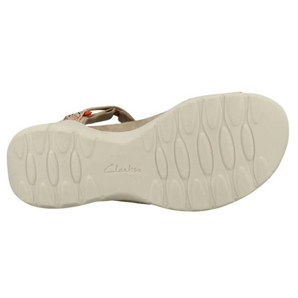 Clarks Ladies Clarks Aztec Detailed Strappy Sandals Amanda Step