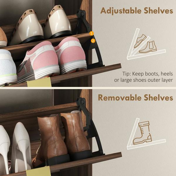 Flip-down Shoe Cabinet