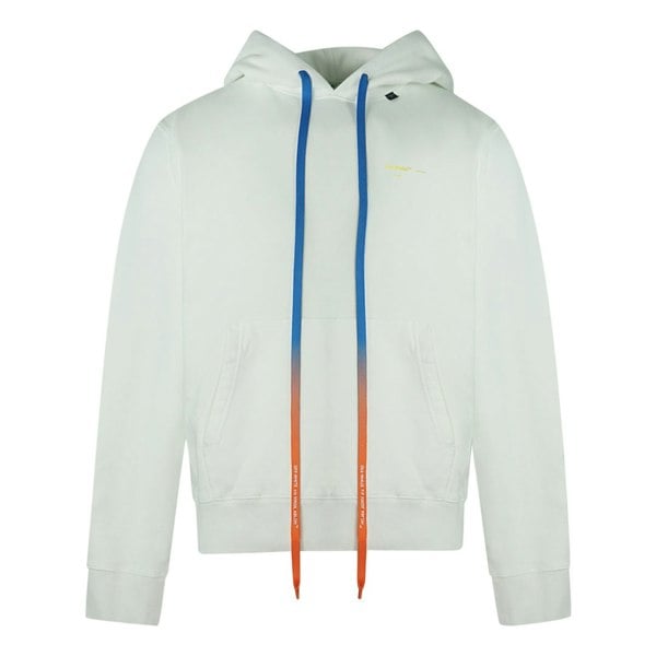 Off-White Off White Long Drawstrings Slim Hoodie - White