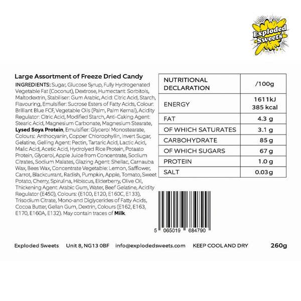 Exploded Sweets Mega Mix - Original | Exploded Sweets | Freeze Dried Sweets UK