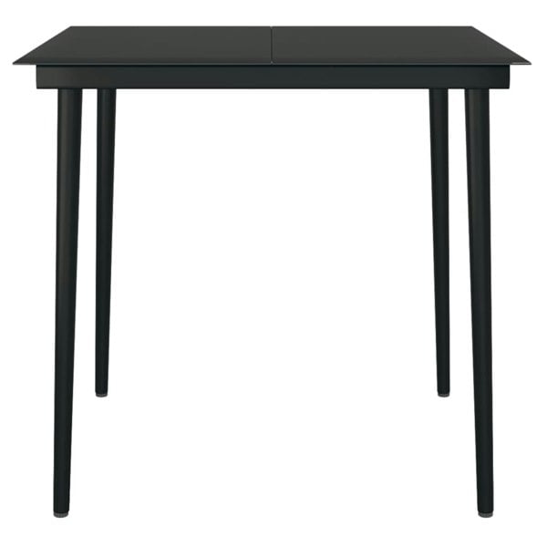Berkfield 5 Piece Garden Dining Set Black
