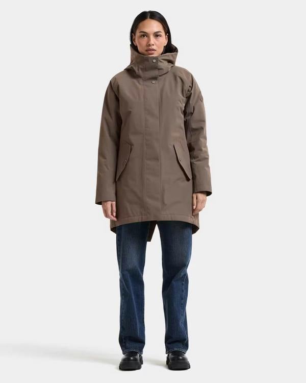 Didriksons Womens Alana Parka 2 - Mocha Brown F07