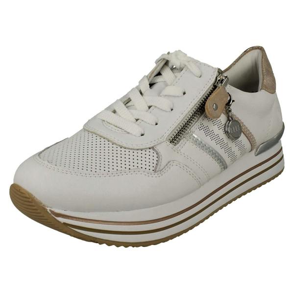 Remonte Ladies Remonte Lace Up Trainers With Platform Sole D1318