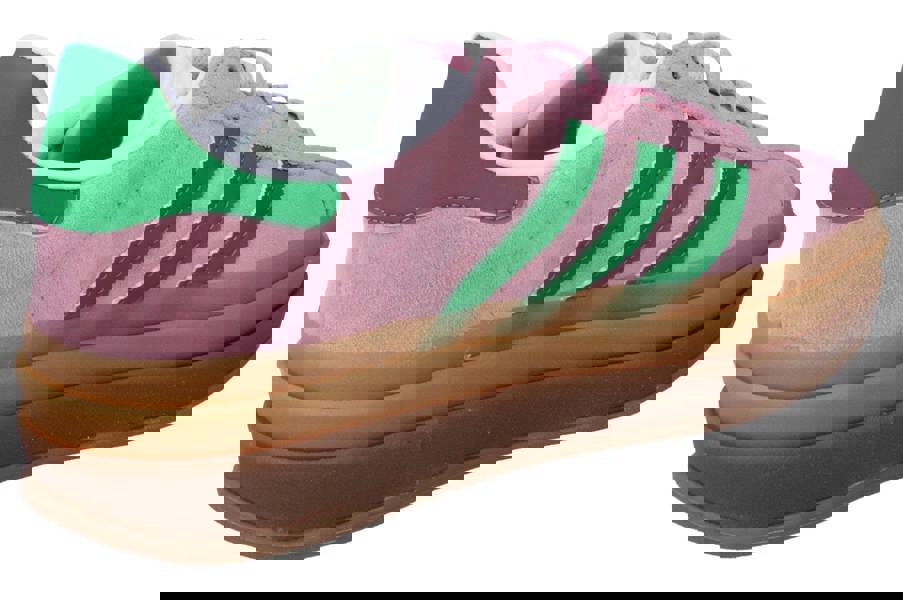 Adidas Originals Gazelle Bold Womens Trainers Sneakers IE0420 - Pink Green White Ie0420 - Photo 2
