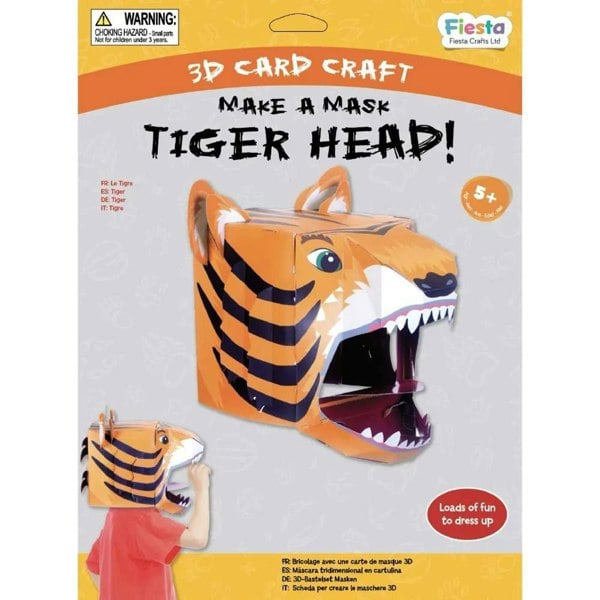 Fiesta Crafts Tiger 3D Mask Card Craft