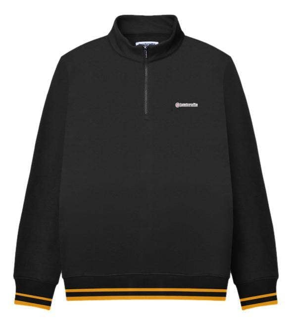 Lambretta Mens 1/4 Zip Pull Logo Classic Pull Over Sweatshirt
