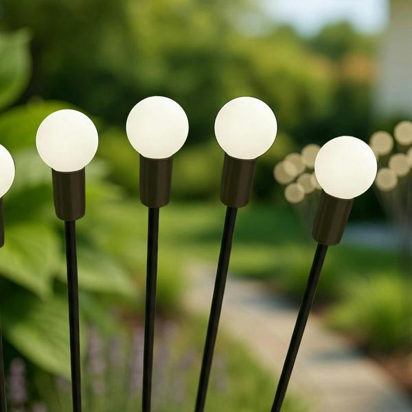 Milagro Solar Lamp Multi 8 3000K Ip44 2 Pcs Black