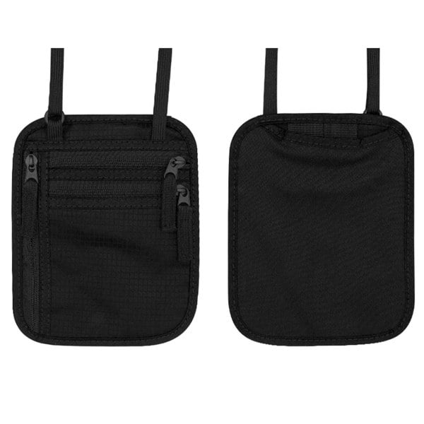 Aquarius Travel Body Wallet with RFID Protection Passport Holder, Black