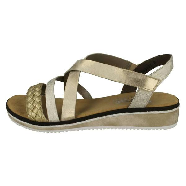 Rieker Ladies Rieker Wedge Heeled Sandals V3663