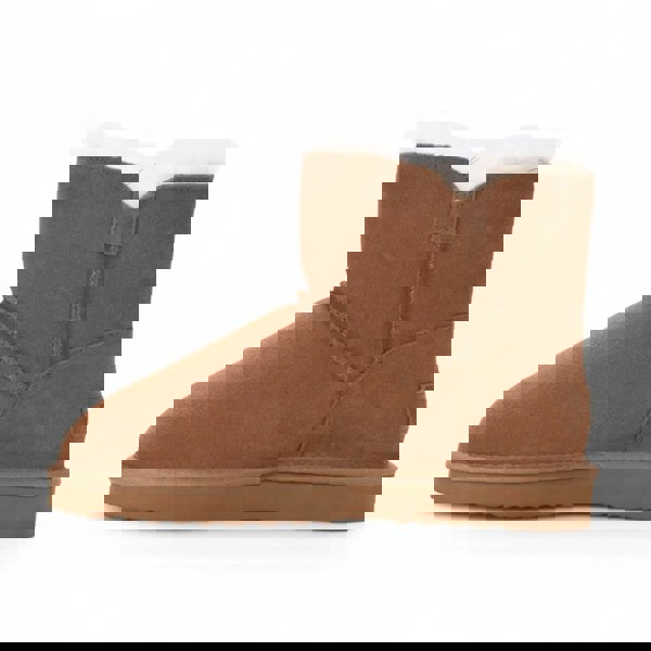 Leather Company Alpine - Women's Sheepskin Suede Winter Slip-On Boots