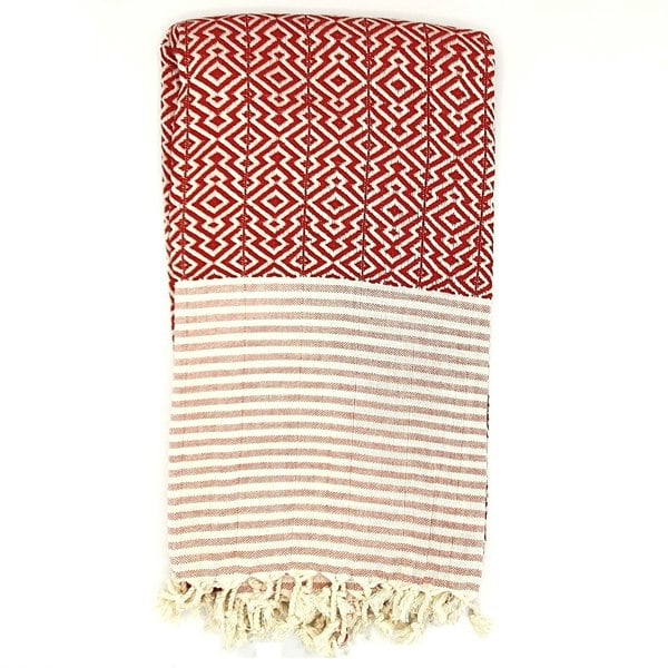 Harfi Nisa Hammam Towel, Red