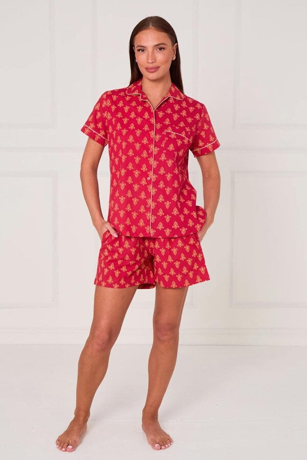 Cotton Printed PJ Set With Shorts — Comfortable, Stylish & Breathable