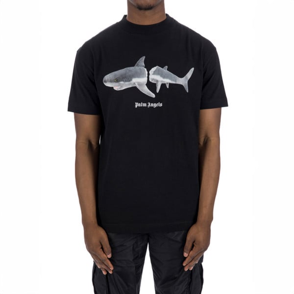 Palm Angels Classic Shark Design T-Shirt - Black