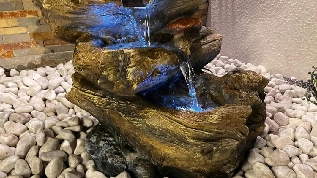 Tranquillity Water Features 5 Tier Wood Cascade Woodland Water Feature