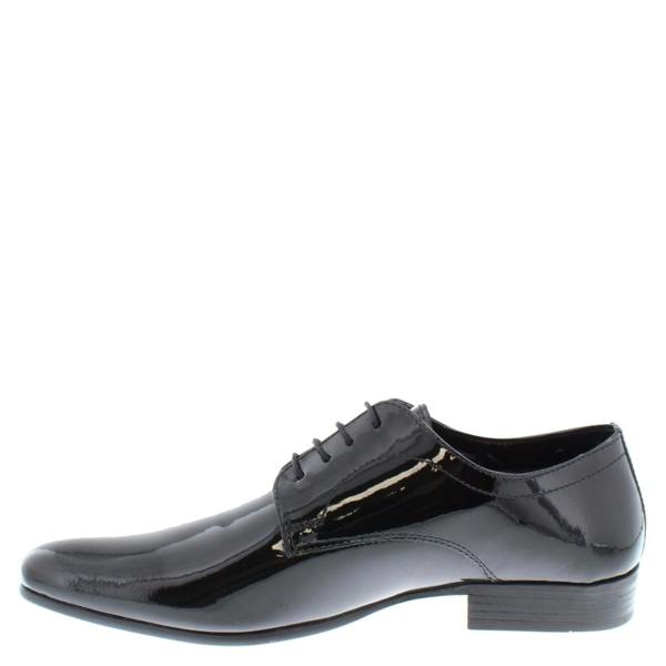 Thomas Crick Lace Up Formal Dress Patent Black Leather Mens Shoes