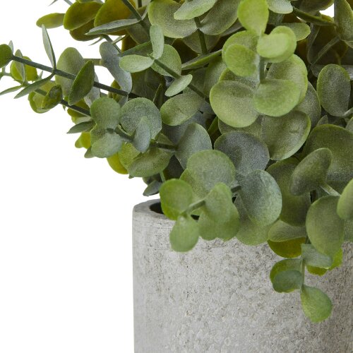 Hill Interiors Button Eucalyptus Artificial Plant - Green