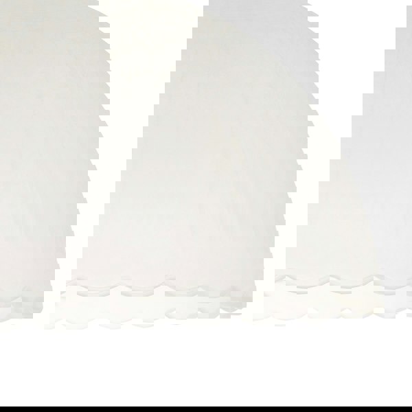 Classic Frosted White Pendant Shade with Fluted Edge and Etched Lines Image 3