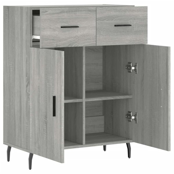 Berkfield Sideboard Grey Sonoma 69.5x34x90 cm Engineered Wood
