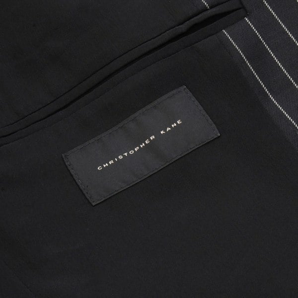 Christopher Kane black and white pinstriped jacket blazer