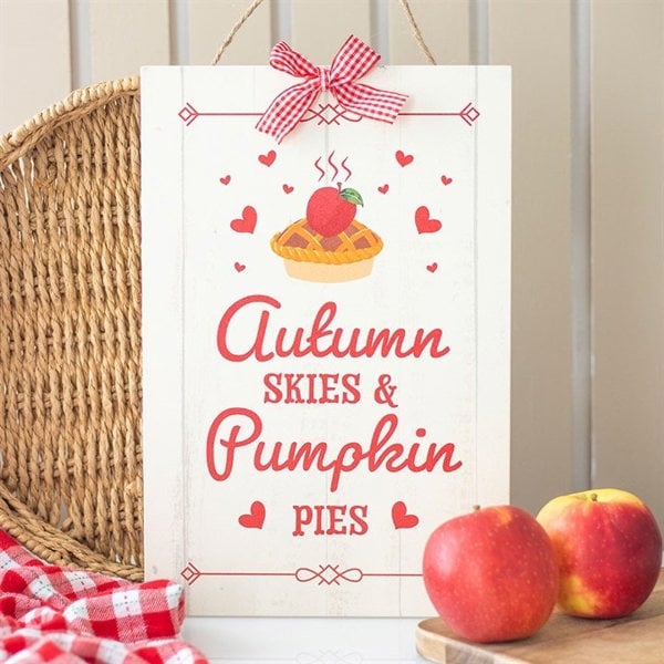 Serano Autumn Skies & Pumpkin Pies Hanging Sign
