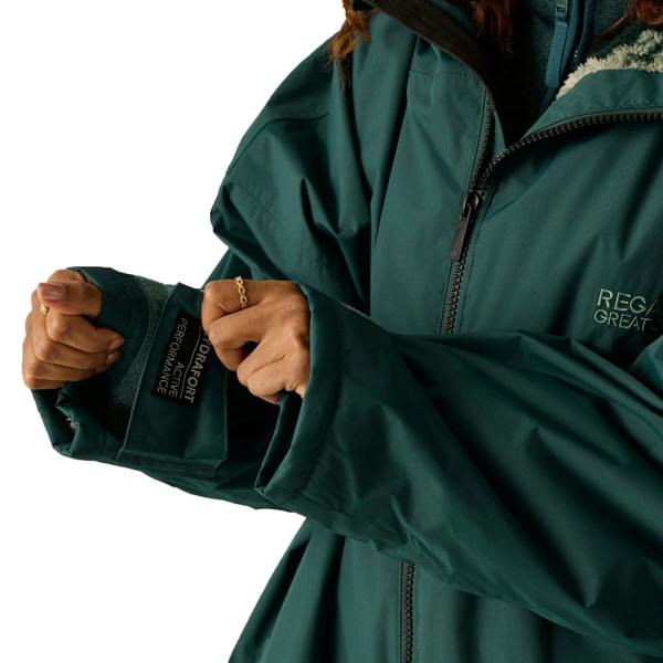 Regatta Unisex Adult Brush Stroke Changing Robe - Deep Pine - 