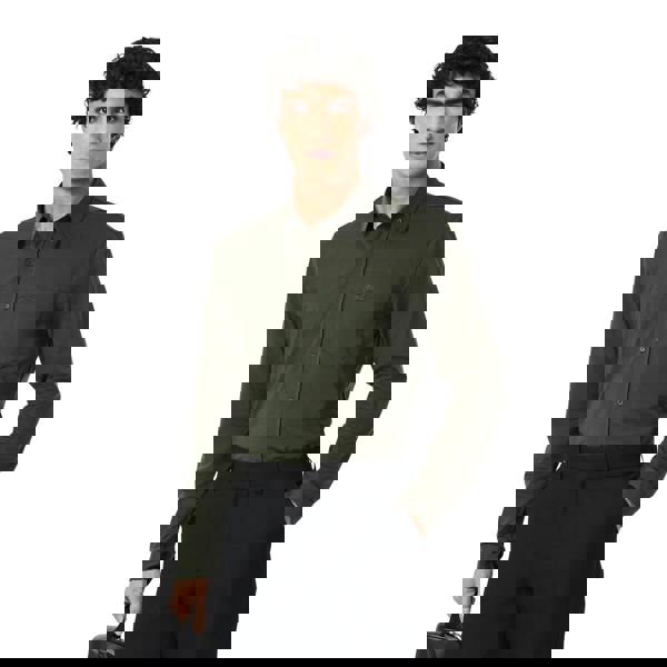 Lacoste Mens Cotton Regular Shirt - Green - 