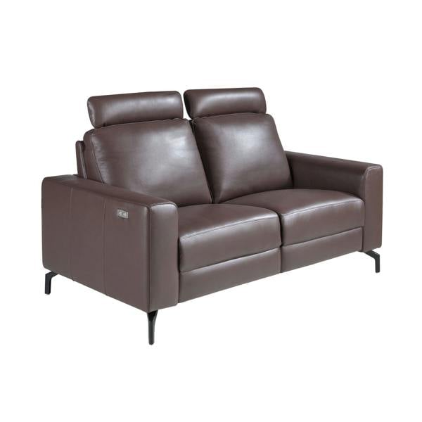 Angel Cerdá Chocolate Brown Leather Recliner Sofa 6368/6366