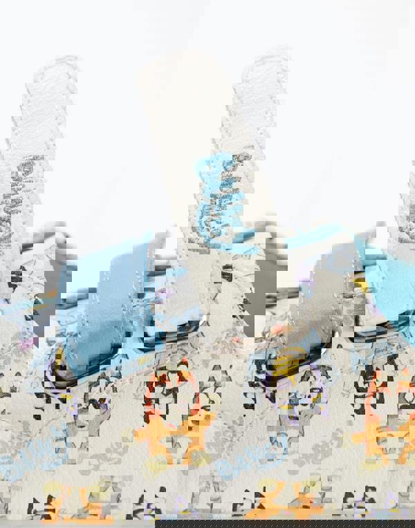 Bluey Unisex Kids White Multi Character Velcro Trainers