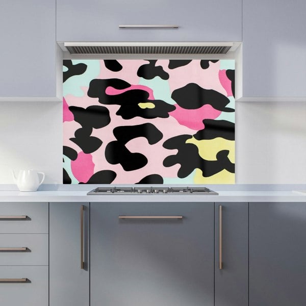 Warren Reed - Designer Colourful Leopard Print Kitchen Splashback