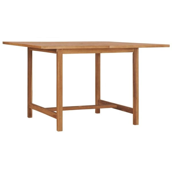 Berkfield Garden Dining Table 110x110x75 cm Solid Wood Teak