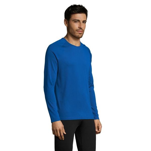 SOLS Mens Sporty Long Sleeve Performance T-Shirt - Royal Blue