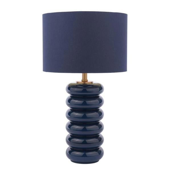 Pagazzi Lighting Portia Blue Glass Table Lamp