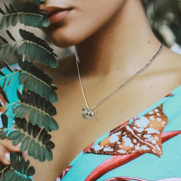 Aye Do Gifts Horse Charm Silver Necklace