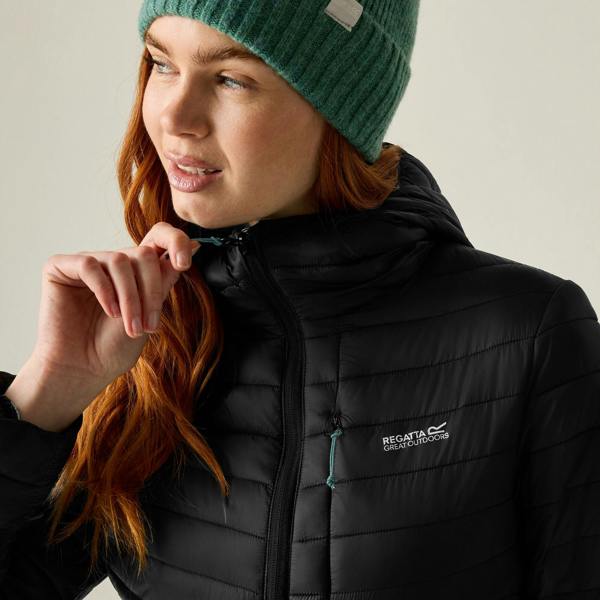 Regatta Womens/Ladies Lighthouse Lightweight Padded Jacket - Black/Water Ballet - 