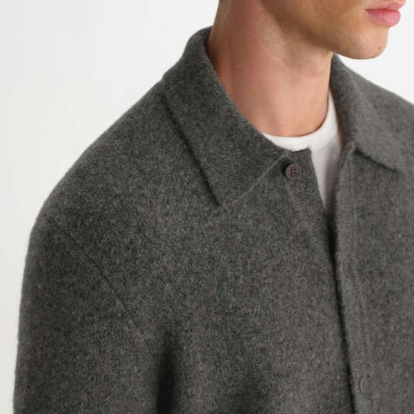 Wax London Tristan Fluffy Wool Blend Polo