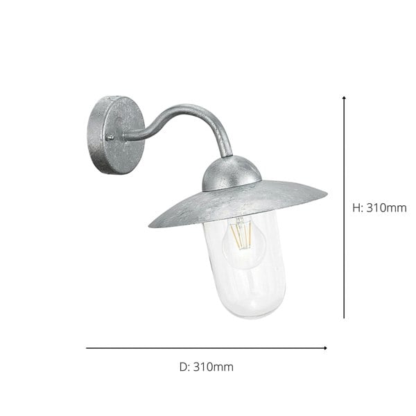 EGLO Steel Exterior Wall Light