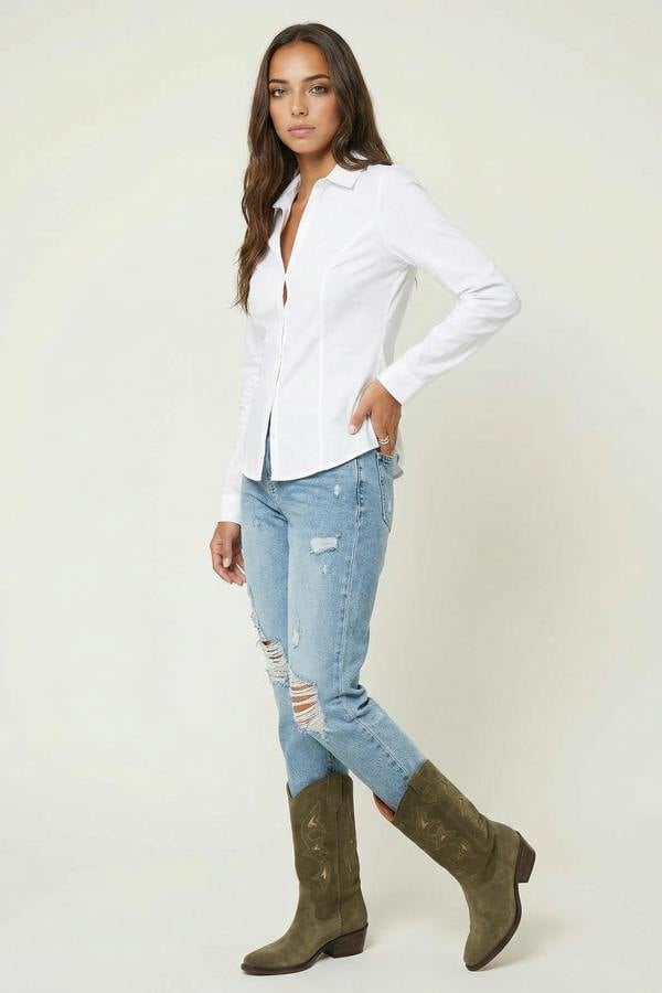 Urban Bliss Lola Ripped Mom Jean