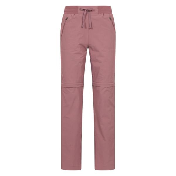 Mountain Warehouse Womens/Ladies Explorer Zip-Off Trousers - Dark Pink - 