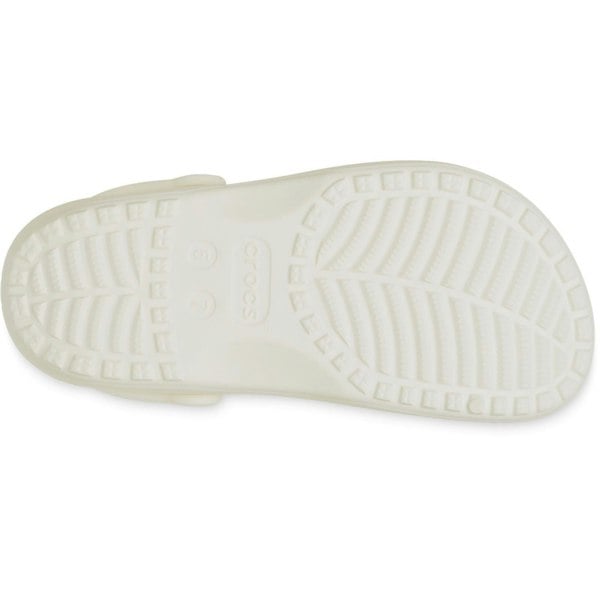 Crocs Classic Floral Cut Out Thermoplastic Chalk Clogs