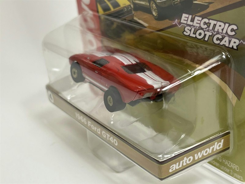 Auto World Slot Cars 1966 Ford GT40 Red Thunderjet Ultra G HO Slot Car SC379-4