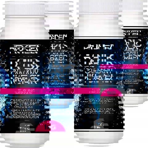 ProKleen Pro-Kleen TA Plus Total Alkalinity Increaser - Increases Alkaline Levels in Pools, Hot Tubs & Spas - Balances pH Levels 2kg