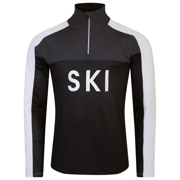 Dare 2B Mens Ski Core Stretch Base Layer Top - Black/Ebony - 