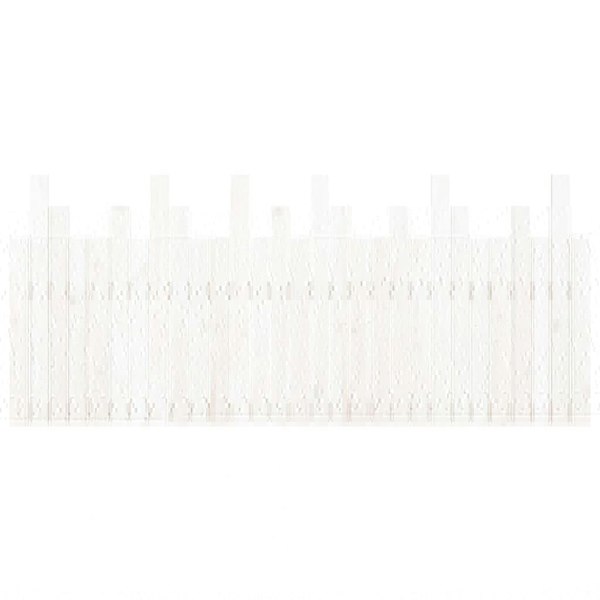 Berkfield Wall Headboard White 185x3x80 cm Solid Wood Pine