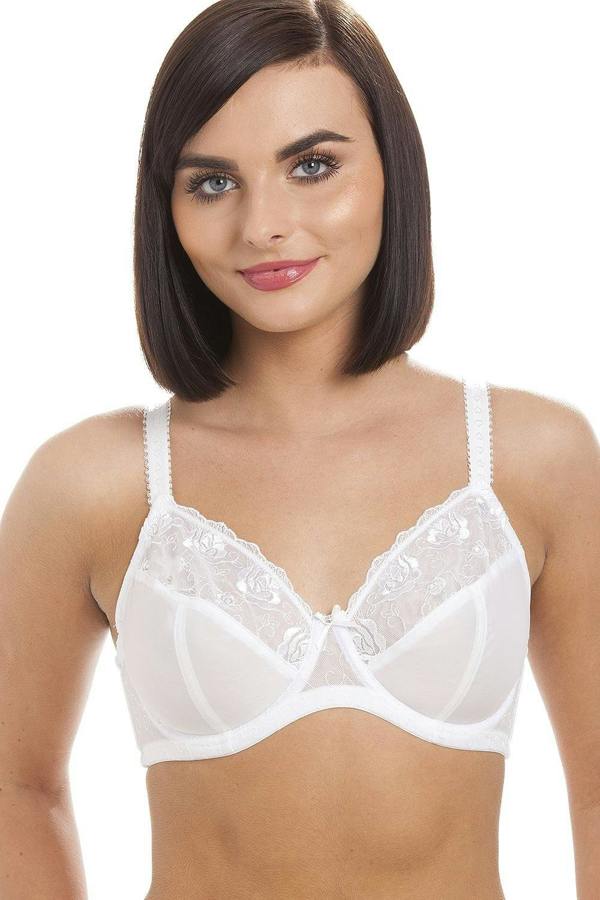 Womens White Jessica Underwired Full Cup Bra
